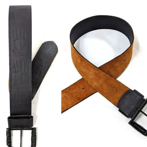 Benetton Leather Waist Cinch Belt - Picture 5 of 8